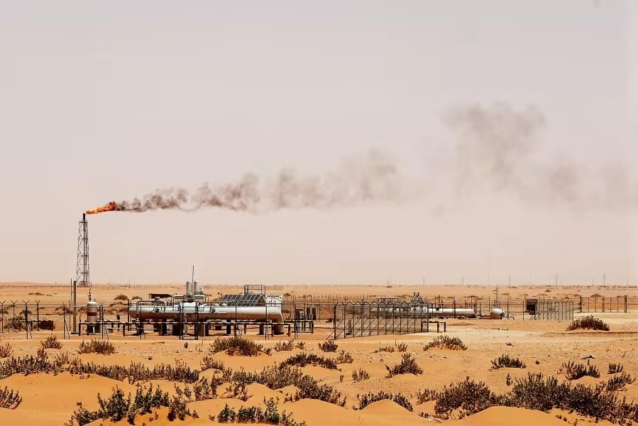 Instalaciones petrolíferas de Saudi Aramco.
