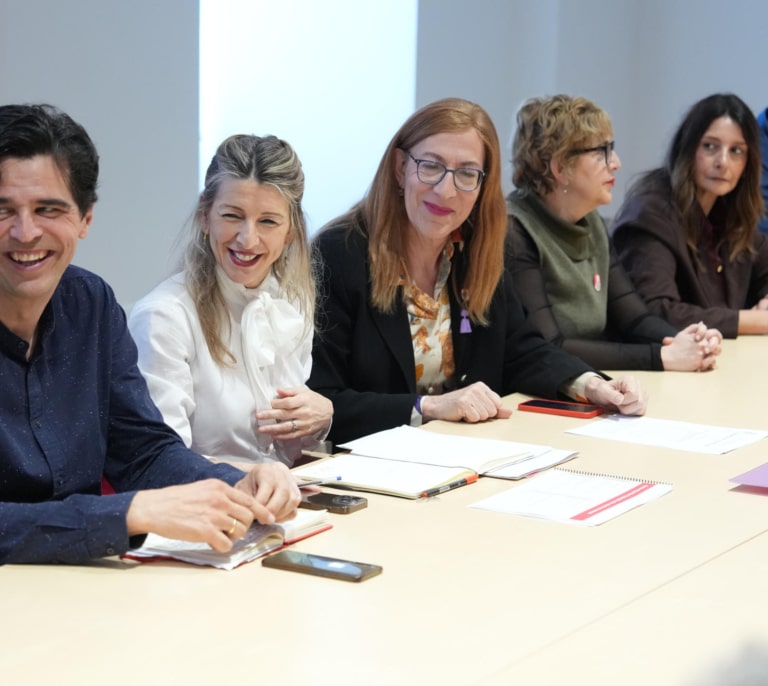 El discreto paso de Yolanda Díaz por Valladolid en busca del codiciado escaño de Sumar