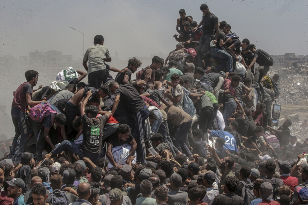 Ayuda de emergencia en Gaza.