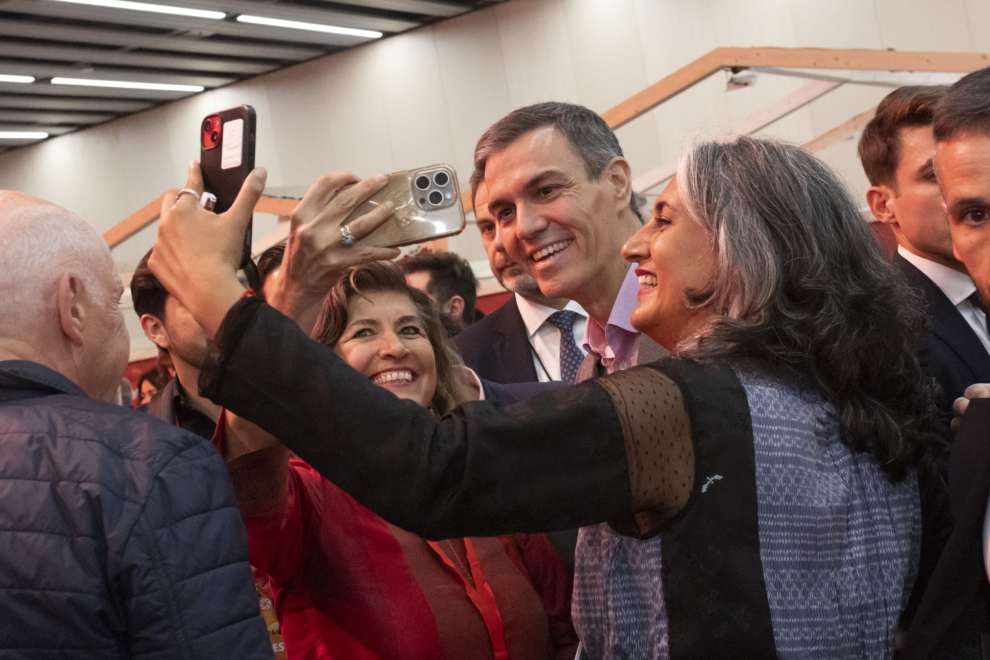 El secretario general del PSOE y presidente del Gobierno, Pedro Sánchez, a su llegada a la Global Progressive Mobilisation (GPM), este 17 de abril de 2026 en la Fira de Barcelona.
