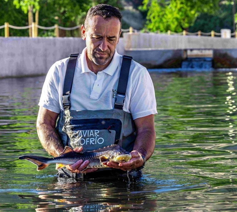 Riofrío, de cerca y en Granada, permite visitar la producción del primer caviar ecológico del mundo