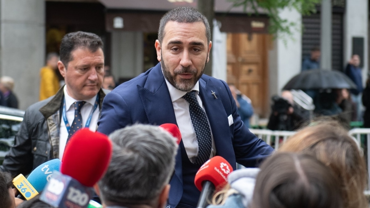 Víctor de Aldama, este miércoles a su llegada al Tribunal Supremo.