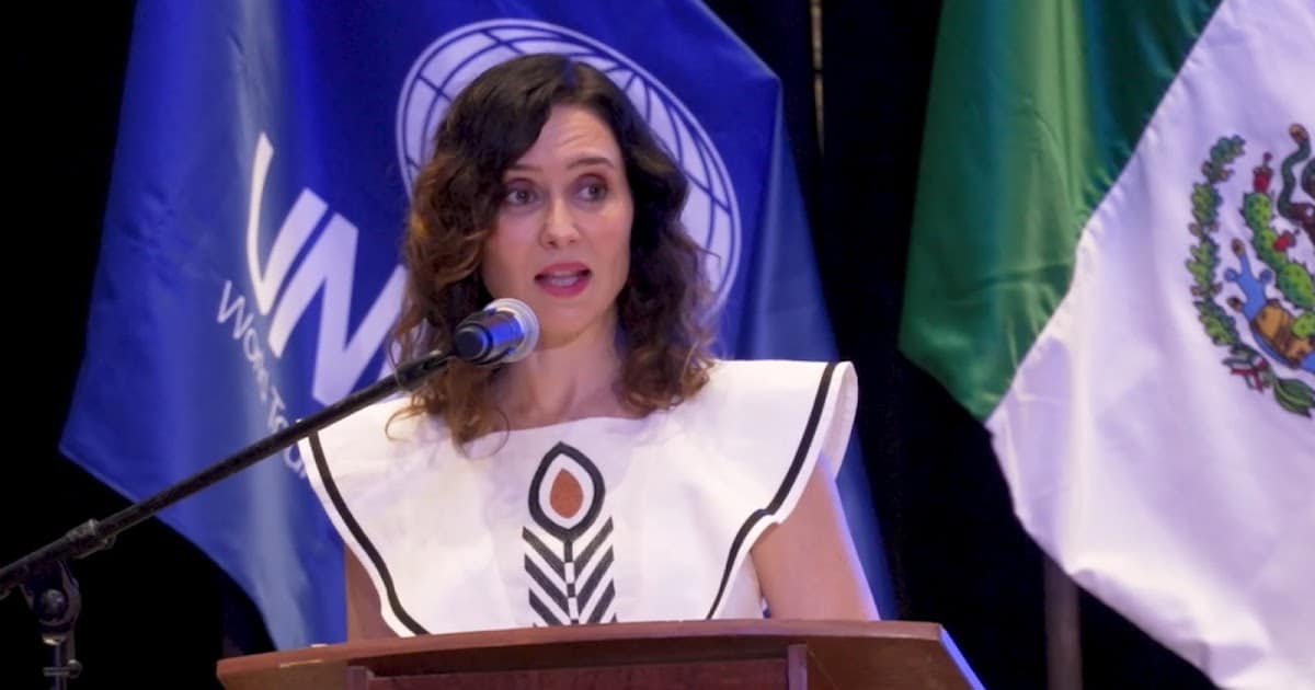 Isabel Díaz Ayuso, durante su visita a México en 2024.