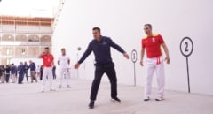 Figo, Cafú, Boris Becker, Nadia Comaneci y otras leyendas del deporte pelotean en el Beti Jai por los premios Laureus