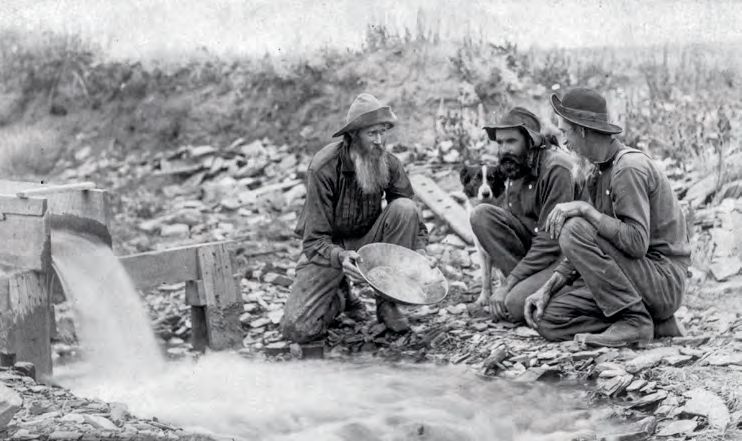 Buscadores de oro en las Black Hills.