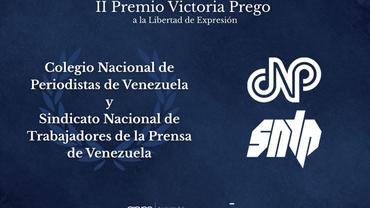 La APM otorga el Premio Victoria Prego al Colegio y al Sindicato de la Prensa de Venezuela