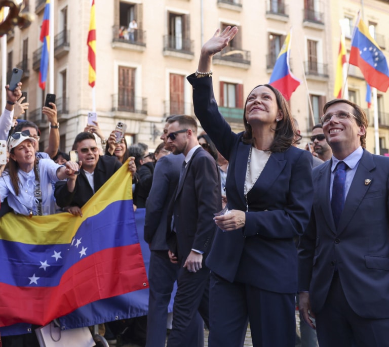 Un Madrid rendido a María Corina le entrega su Llave de Oro: "Que este día histórico podamos repetirlo muy pronto en una Venezuela libre"