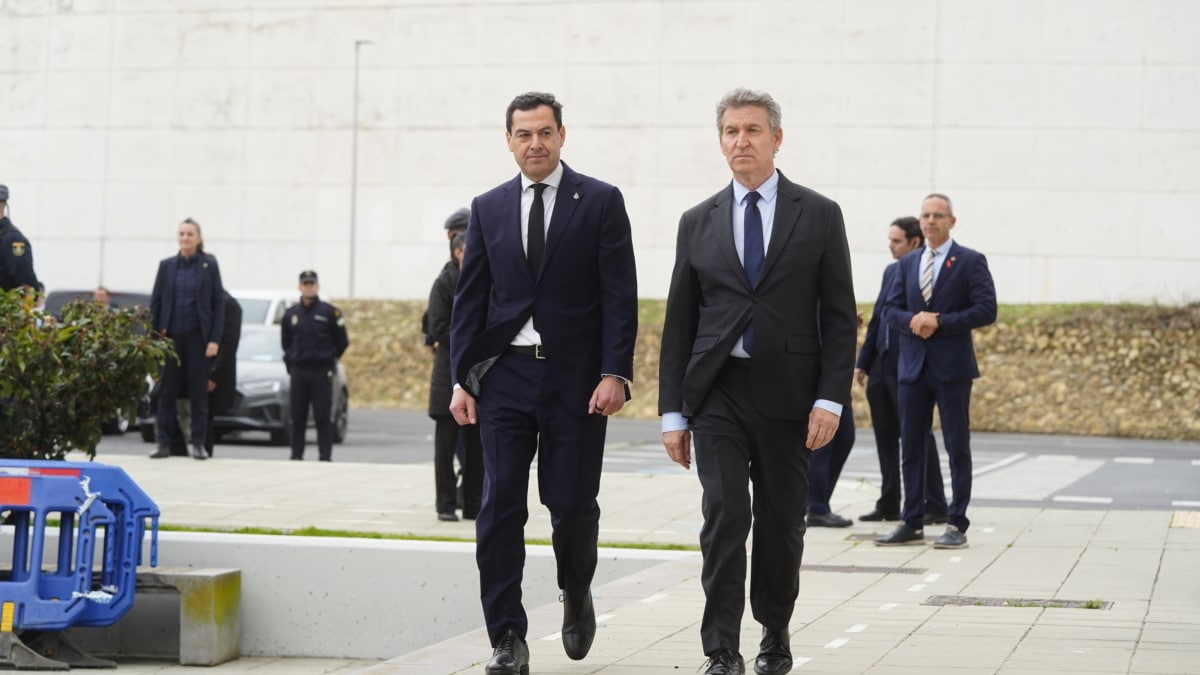 Alberto Núñez Feijóo y Juanma Moreno en una imagen de archivo