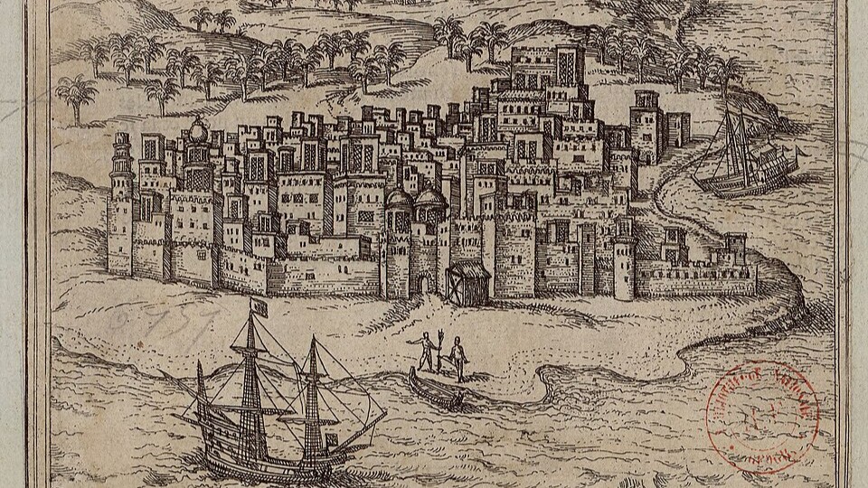 Vista de Ormuz en el siglo XVII