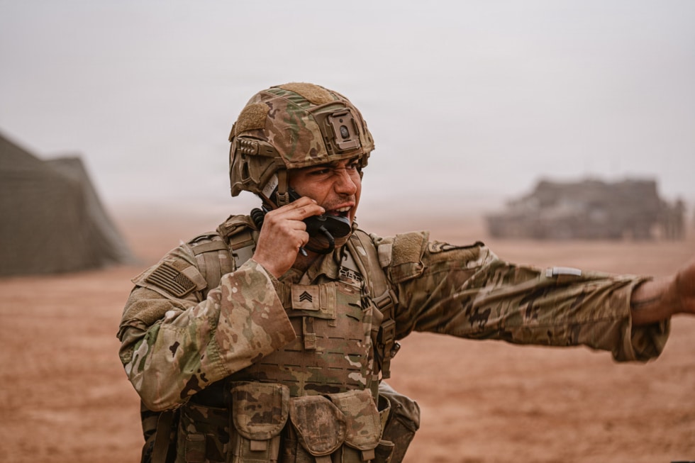 Soldados estadounidenses en maniobras de preparación para la operación African Lion
