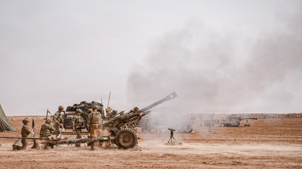 Soldados estadounidenses en maniobras de preparación para la operación African Lion