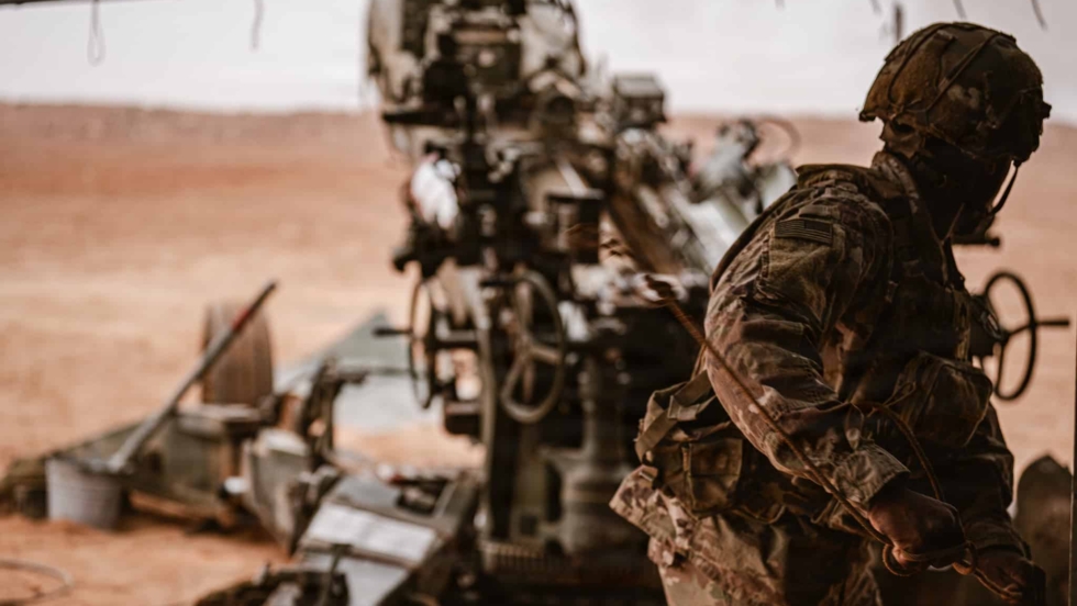 Soldados estadounidenses en maniobras de preparación para la operación African Lion