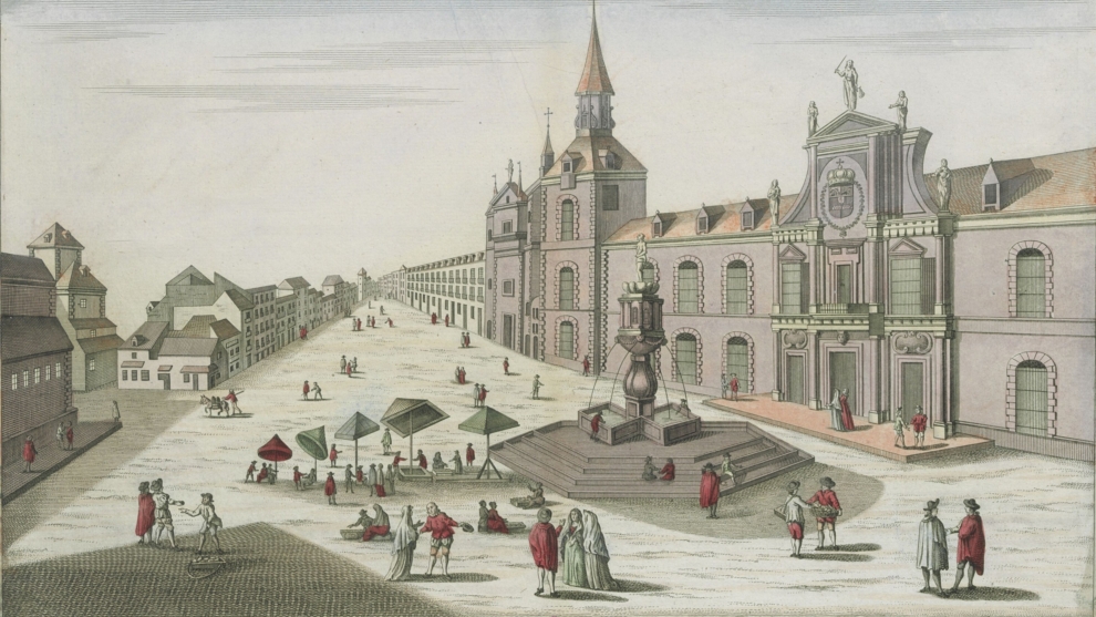 Vista de la Cárcel Real. S. XVIII