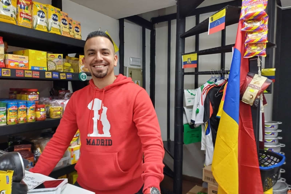 El migrante venezolano, Andrés Losada