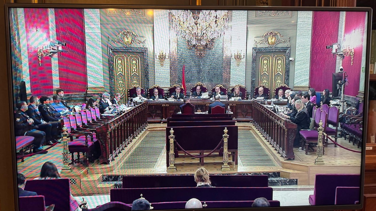 Agentes de la UCO testificando ante el Tribunal Supremo.