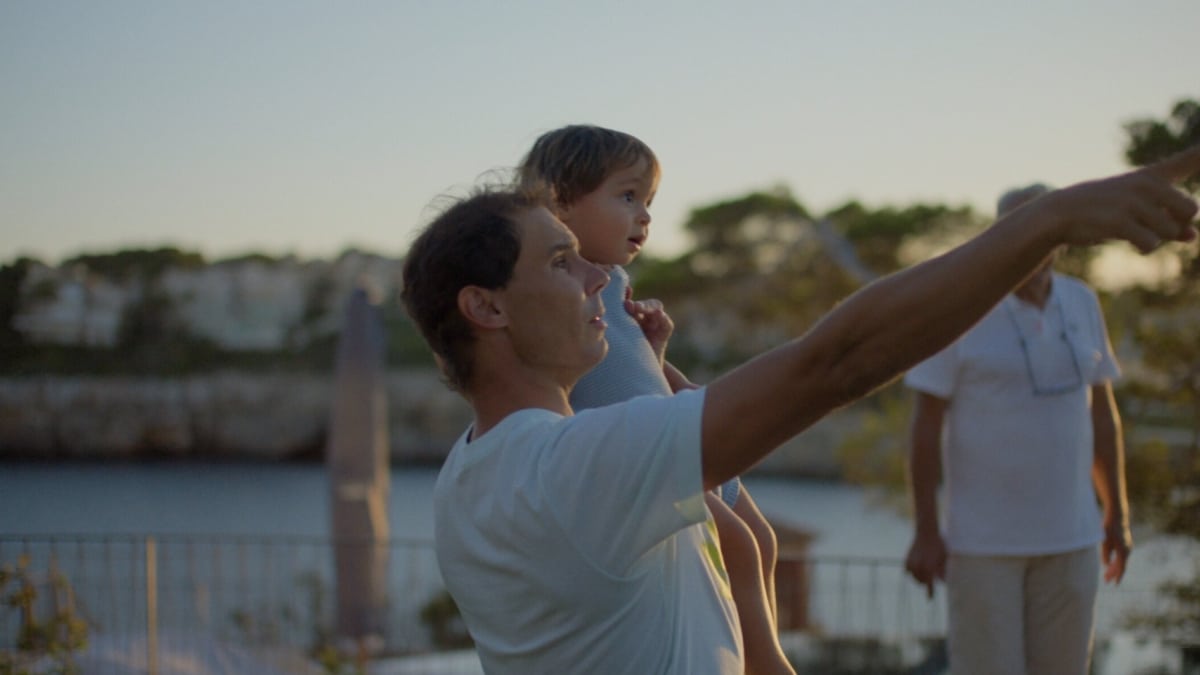 Rafa Nadal en una de las imagenes de su docuserie