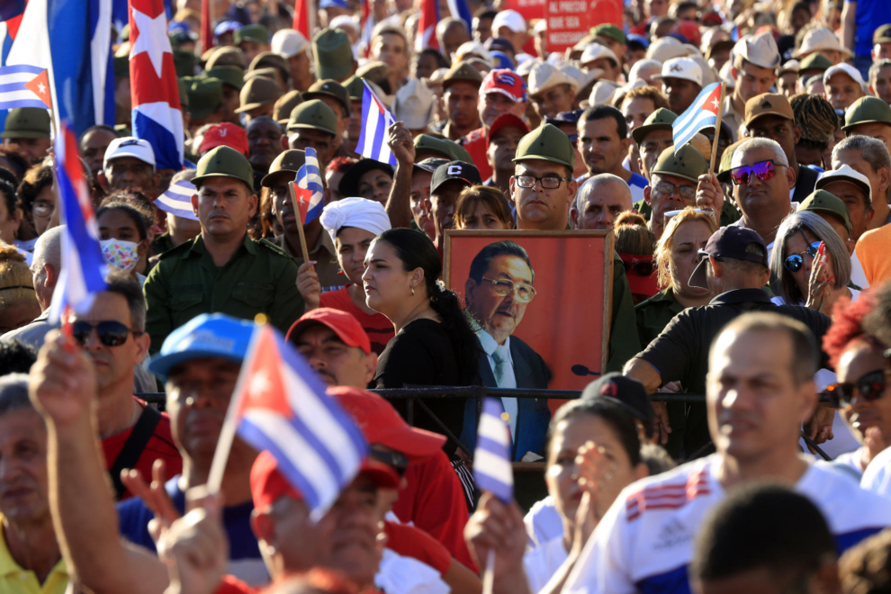 Manifestación del castrismo en La Habana