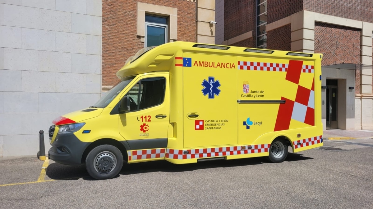 Ambulancia del Servicio de Emergencias del Sacyl.