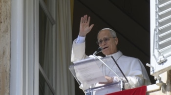 El papa León XIV durante una misa en el Vaticano