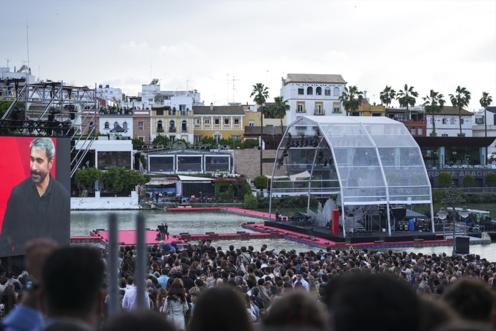 Vista del Río Guadalquivir durante la gala ‘Jarana en el Guadalquivir