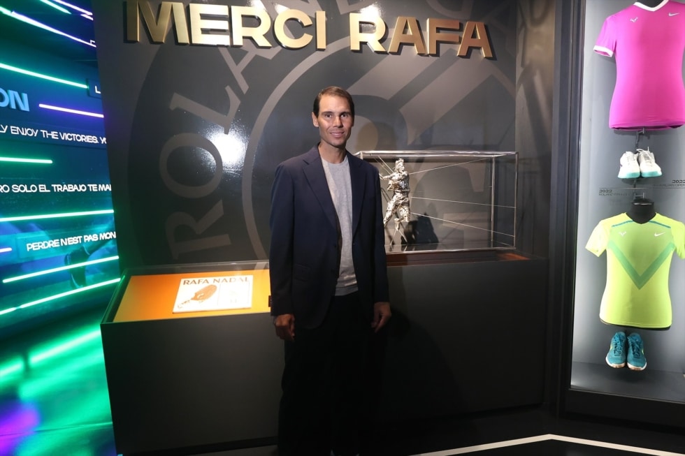 Rafa Nadal durante la presentación de su museo