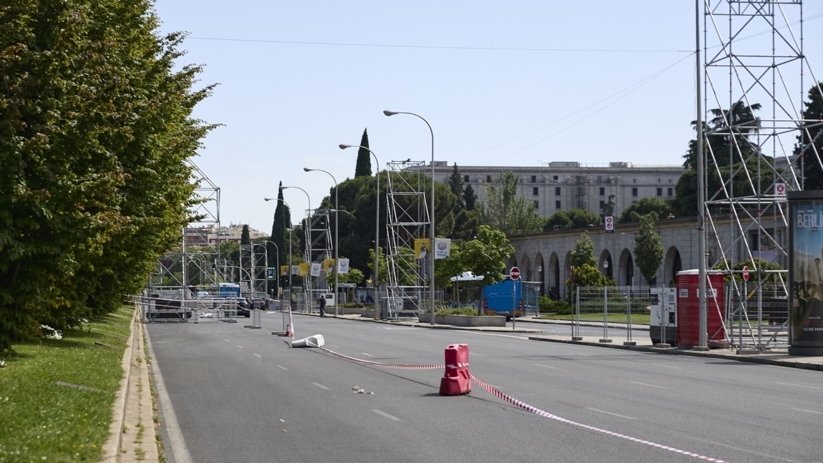 Preparativos para la visita del Papa, a 25 de mayo de 2026, en Madrid