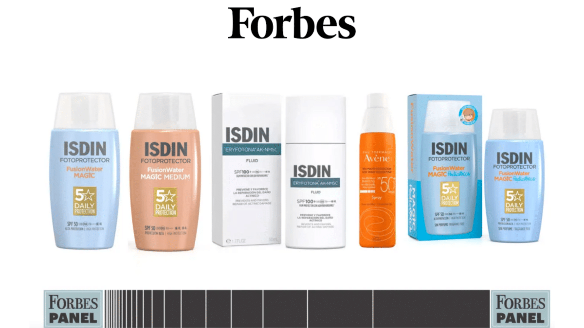 ISDIN renueva su liderazgo en el ranking ‘Forbes’ de los mejores fotoprotectores solares