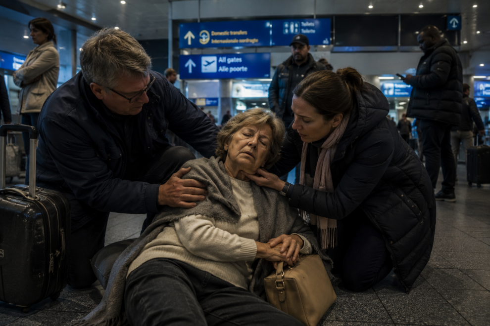 Cuando iba a coger el vuelo para volver a Países Bajos se desmayó. IA.