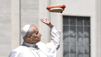 Del perrito caliente 'contra' el papa al árbol de la paz de Meloni: las mejores imágenes del día