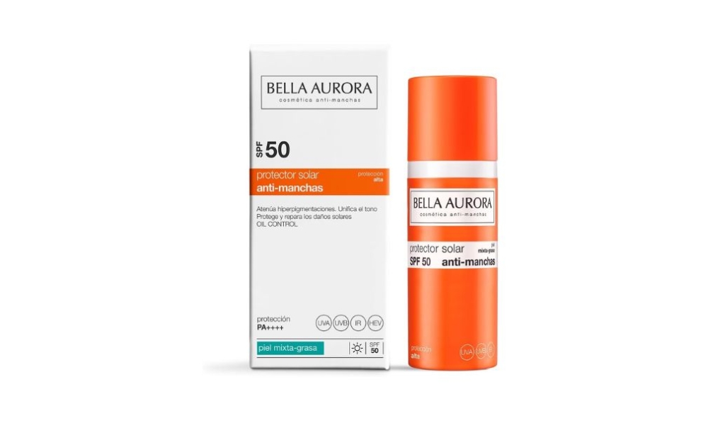 protector solar facial antimanchas de Bella Aurora