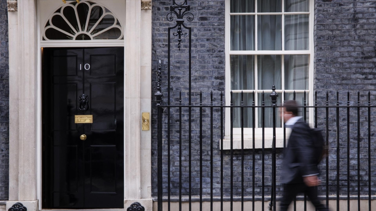 El número 10 de Downing Street, sede del Gobierno británico