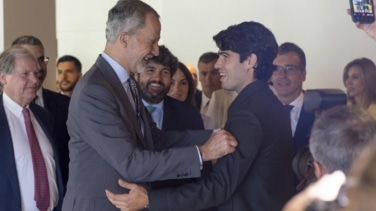 La sorpresa de Carlos Alcaraz a Felipe VI y más de 1.000 escolares murcianos: las mejores imágenes del Premio Princesa de Girona de Investigación 2026