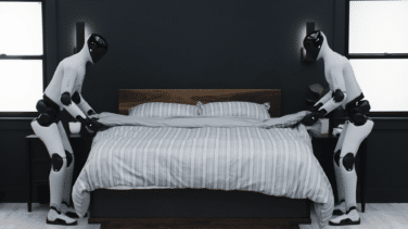 Por qué es importante ver a dos robots humanoides haciendo la cama