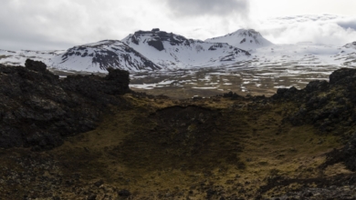 Todo a la vez en Snæfellsnes, la península de 90 kilómetros que resume la riqueza geológica y natural de Islandia