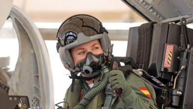 La princesa Leonor vuela por primera vez en un caza F-5 en la recta final de su formación militar