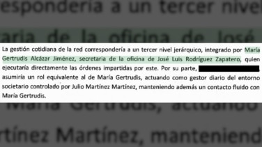 La secretaria de Zapatero, pieza clave de la "Finance Boutique" investigada por el juez Calama 