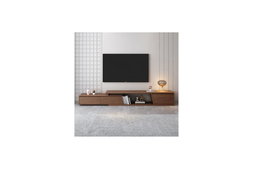 Mesa TV Extensible acabado Nogal