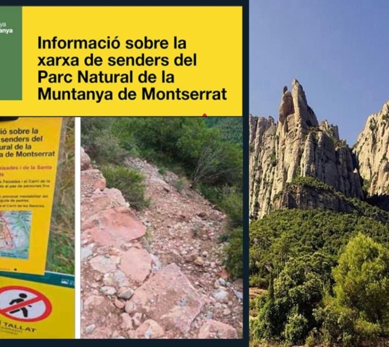 Las autoridades cierran por peligroso el sendero donde murió Isak Andic y recomiendan rutas alternativas a excursionistas