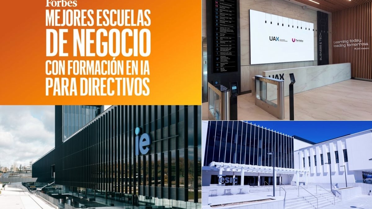 IE, ESIC y The Valley lideran el ranking de las mejores escuelas de negocio con formación en IA para directivos, según Forbes
