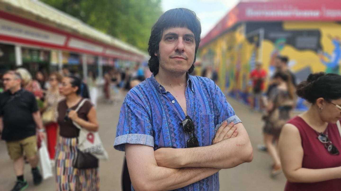 Anónimo García en la Feria del Libro.