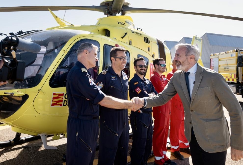 Aragón estrena la Base de Emergencias de Villanueva de Gállego y anuncia una ampliación de 3,4 millones