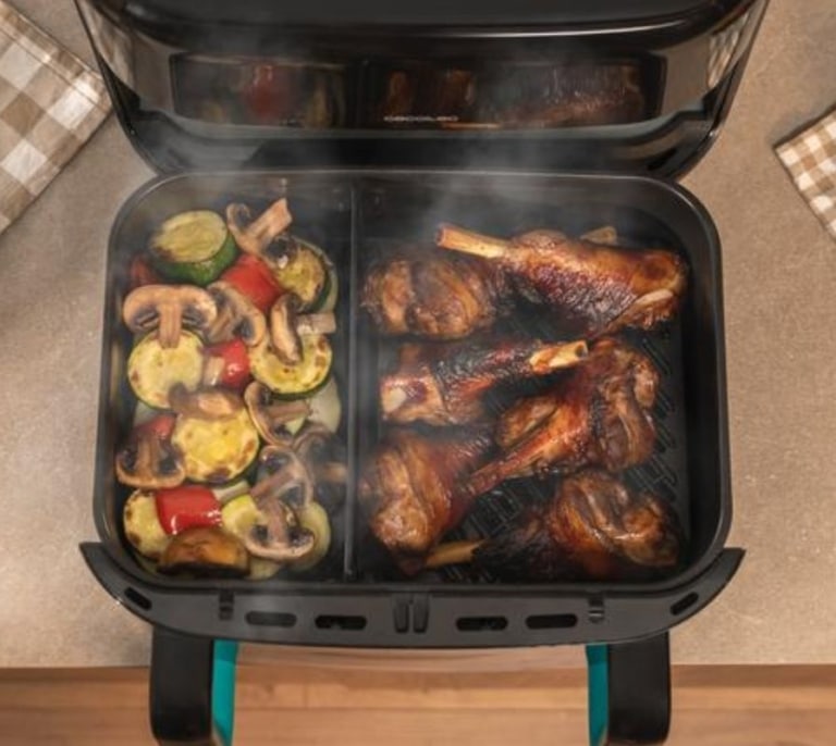 La freidora de aire que cambia las reglas: cocina con cuatro resistencias para no tener que dar la vuelta a los alimentos