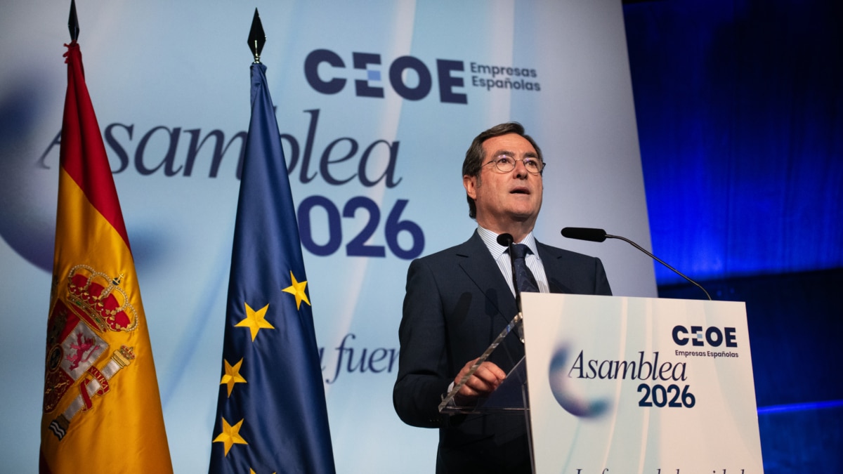 El presidente de la CEOE, Antonio Garamendi