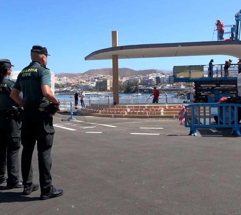 Así es el histórico despliegue policial en Canarias por la visita del Papa