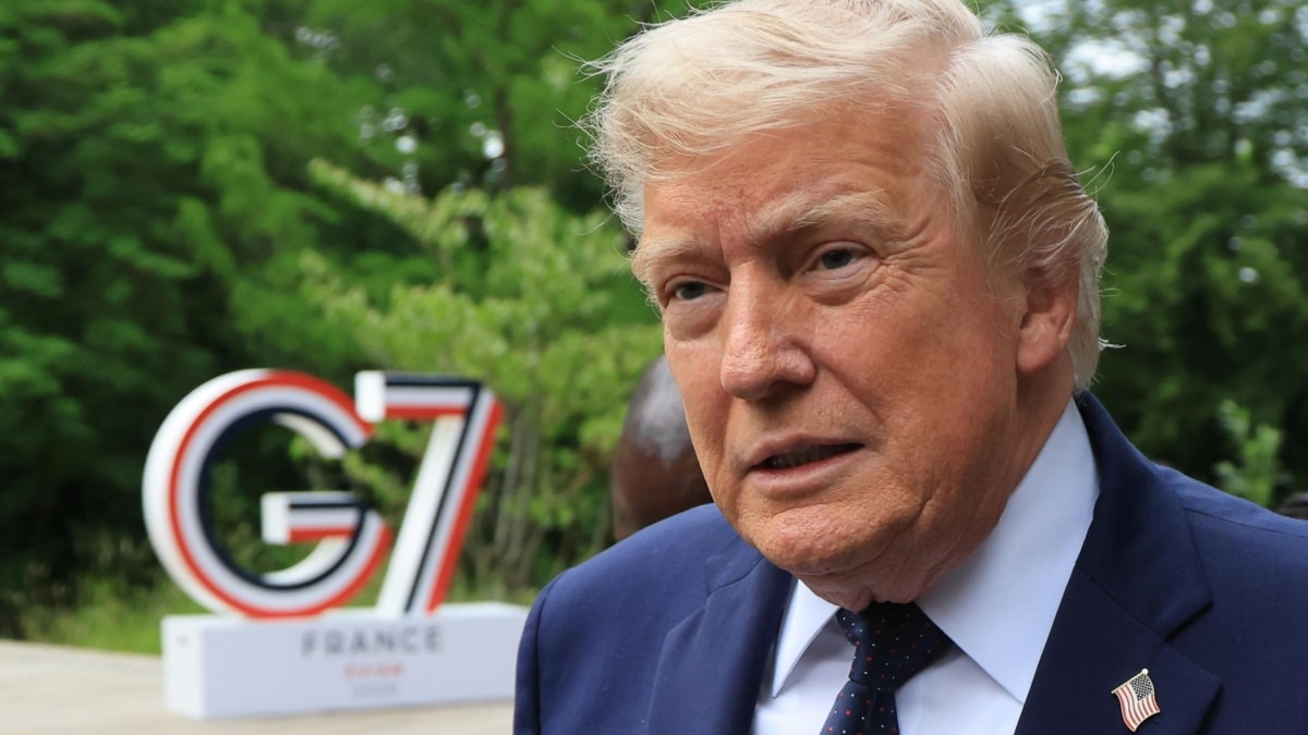 El presidente de EEUU, Donald Trump, en la cumbre del G/