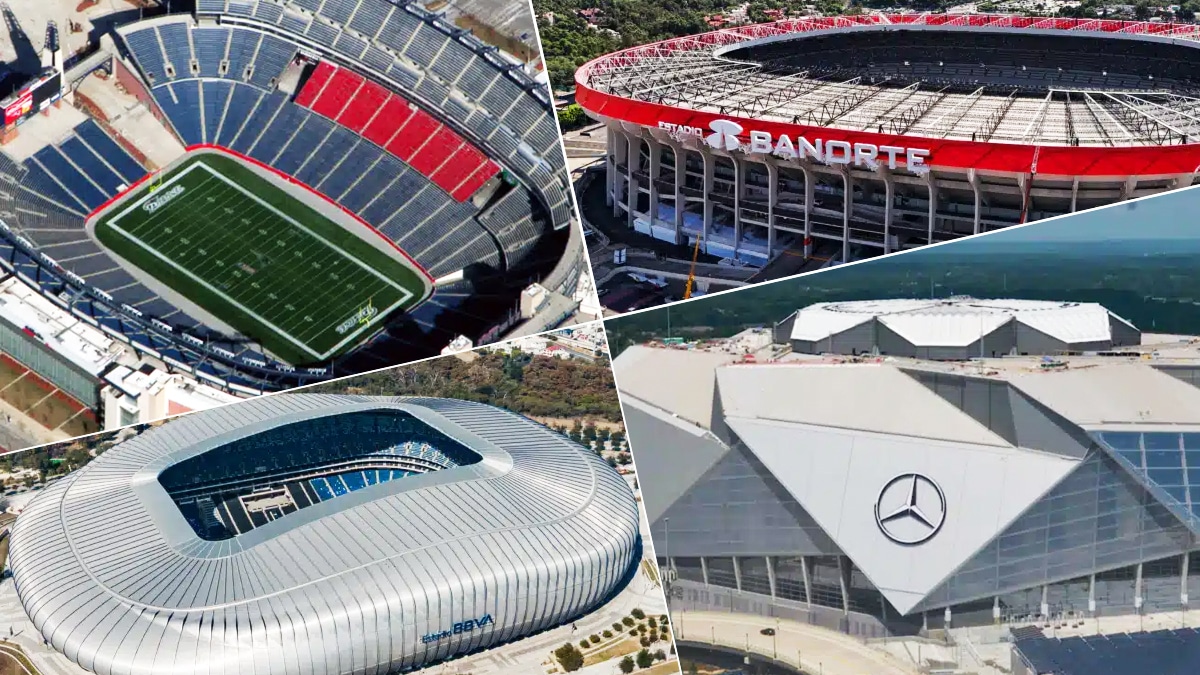 Estadios sedes del Mundial de Fútbol 2026