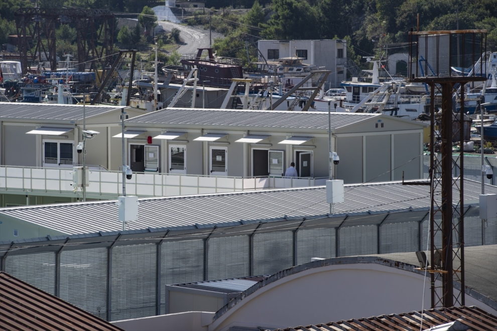 El centro para inmigrantes de Shëgjin, uno de los dos construidos por el Gobierno de Giorgia Meloni en Albania, en una imagen de archivo
