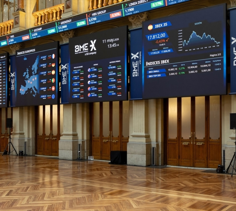 El Ibex 35 sube un 1,01 % y marca un nuevo récord por encima de los 19.500 puntos