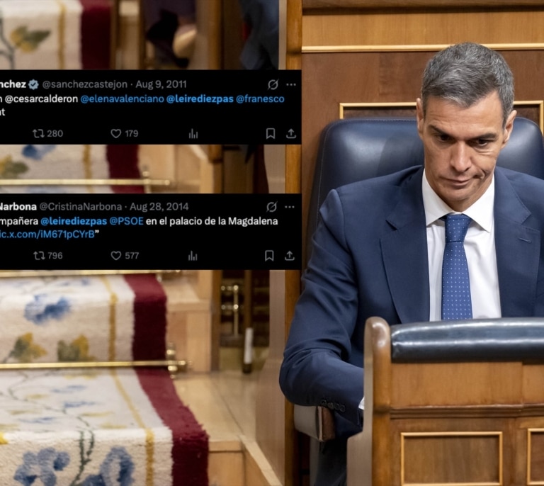 Sánchez, Narbona, Rubalcaba o el PSOE europeo: todos los contactos en Twitter con Leire Díez desde 2011