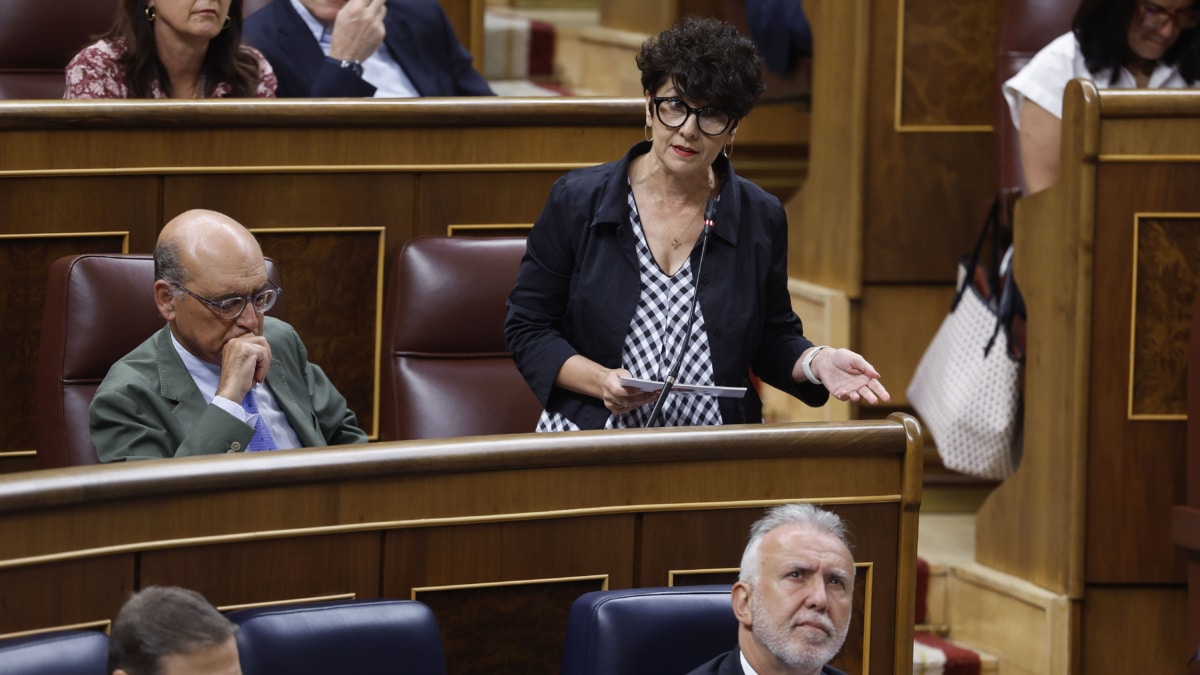 MADRID, 17/06/2026.- La portavoz del PNV, Maribel Vaquero, durante su intervención este miércoles en la sesión de control al Ejecutivo en la que el presidente del Gobierno, Pedro Sánchez, responde a preguntas del PP, PNV y Podemos. EFE/ Javier Lizon